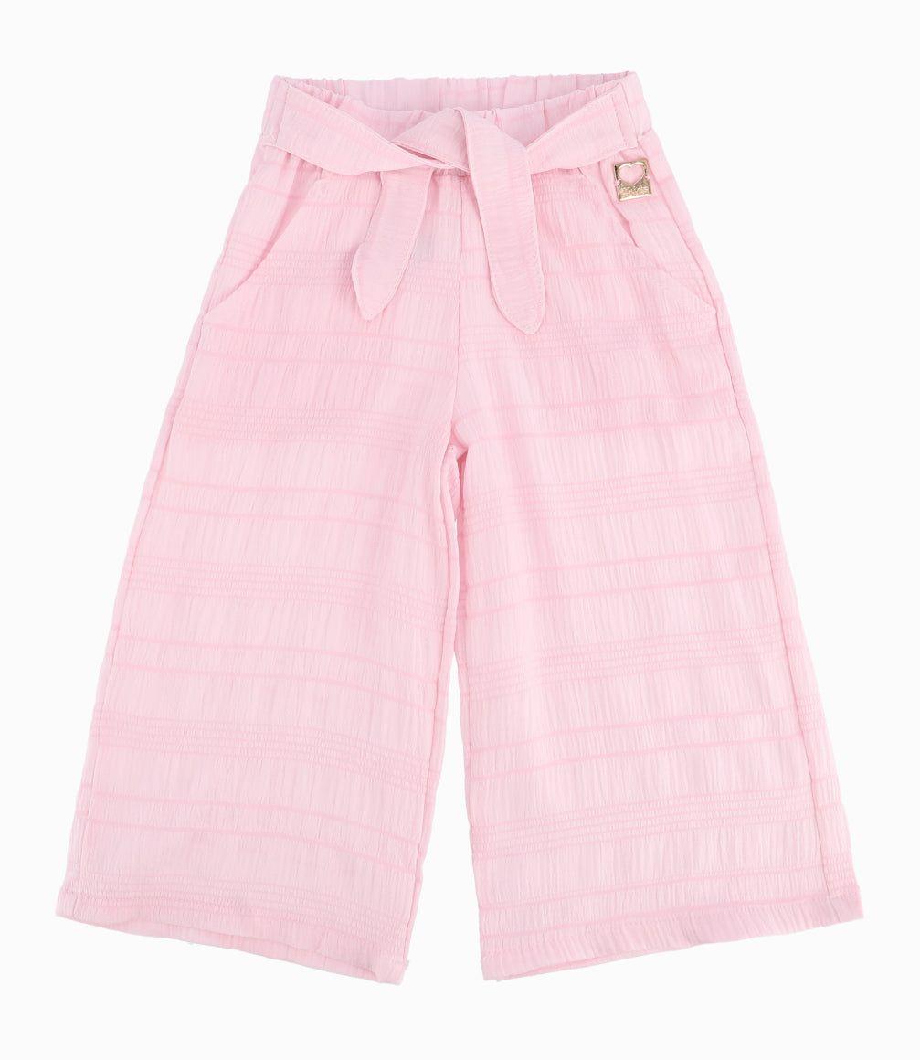 Pantalón Bebé Niña Con Textura Rosado-6