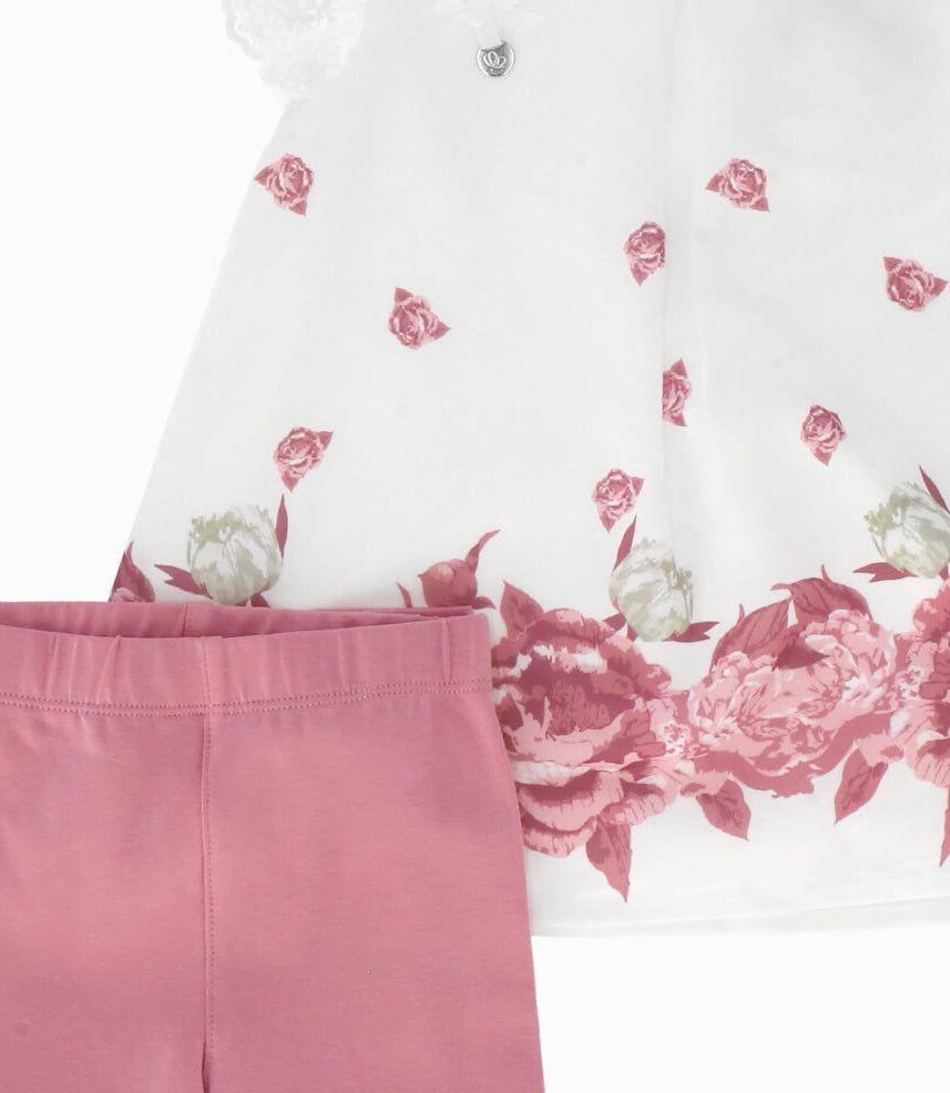 Conjunto bebé con vuelo palo rosa Limonada-4