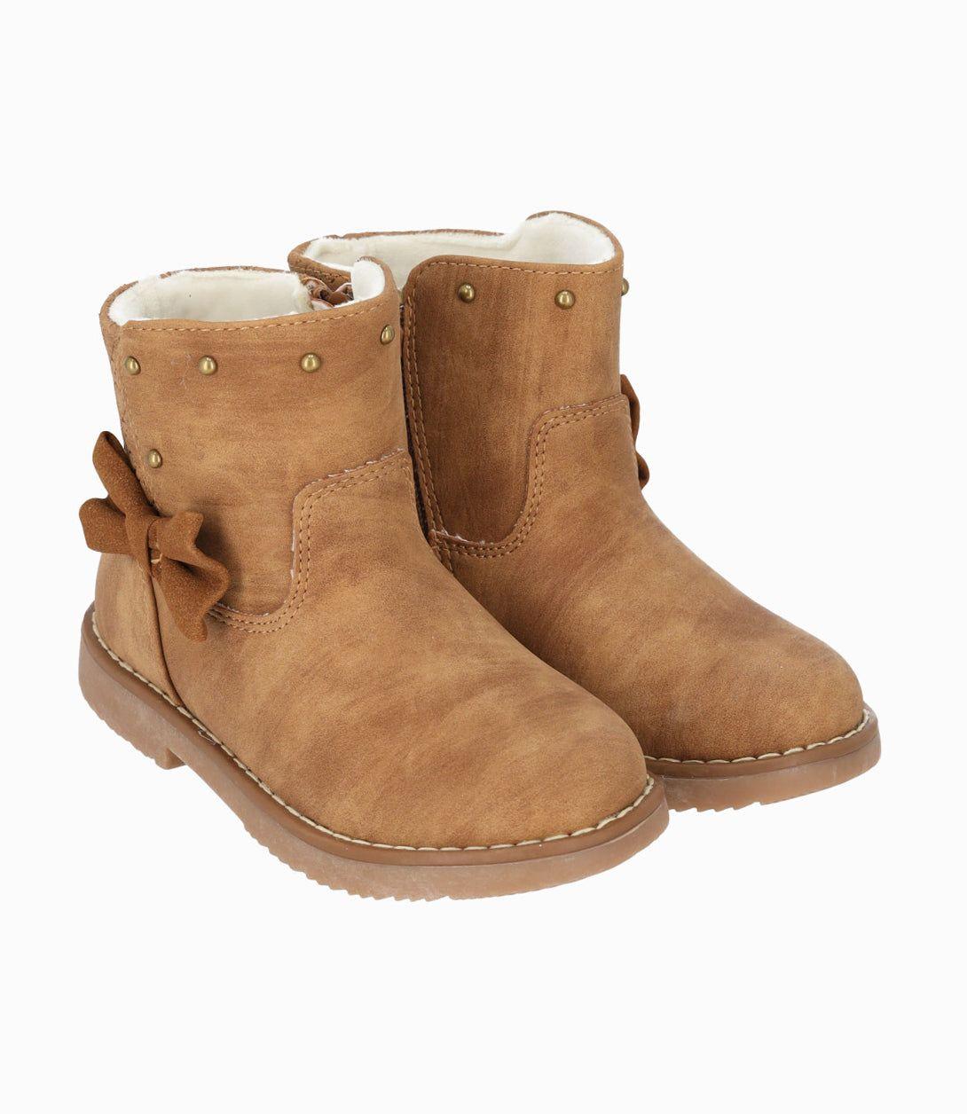 Botín niña con lazo café Limonada Limonada