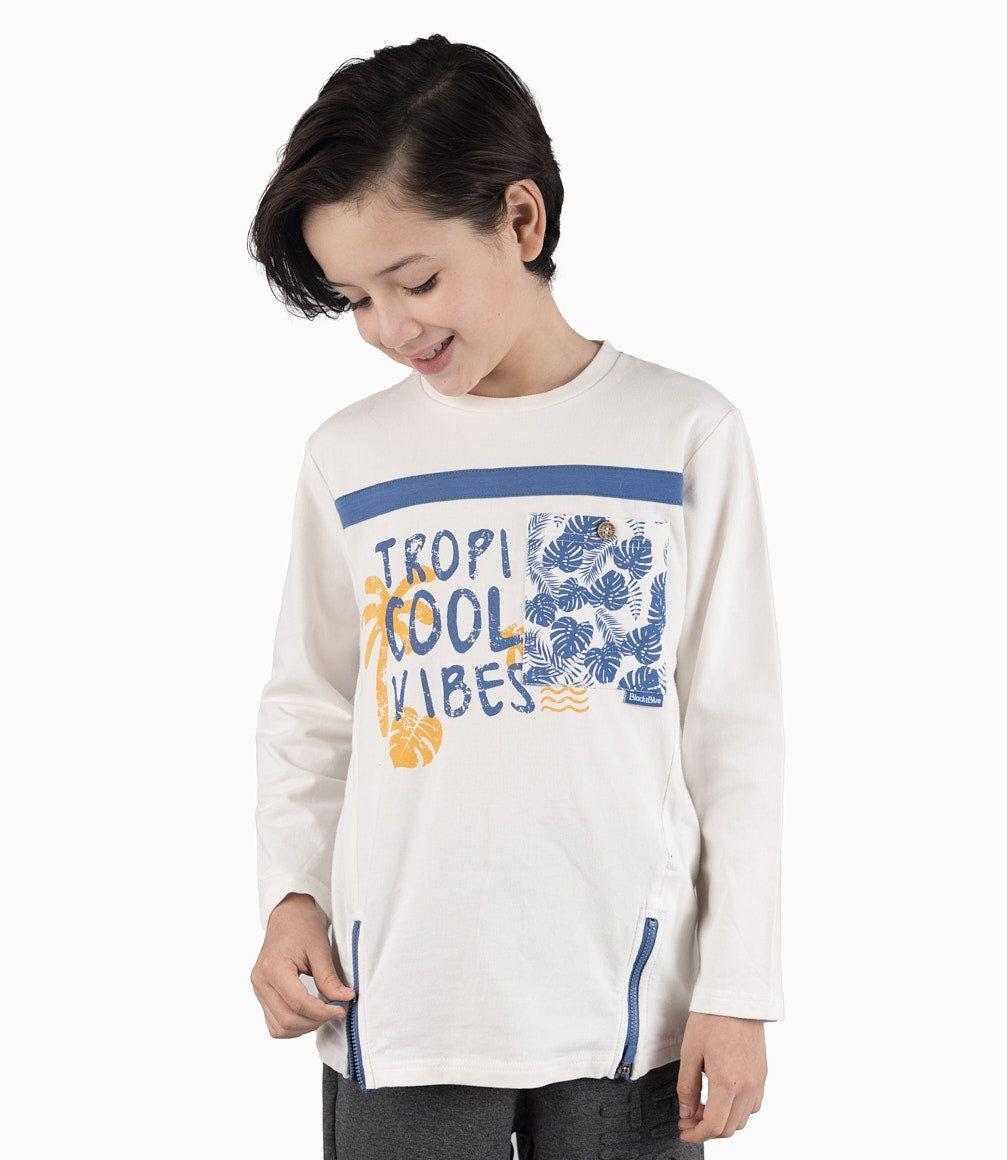 Polera Niño Tropical Crudo-4