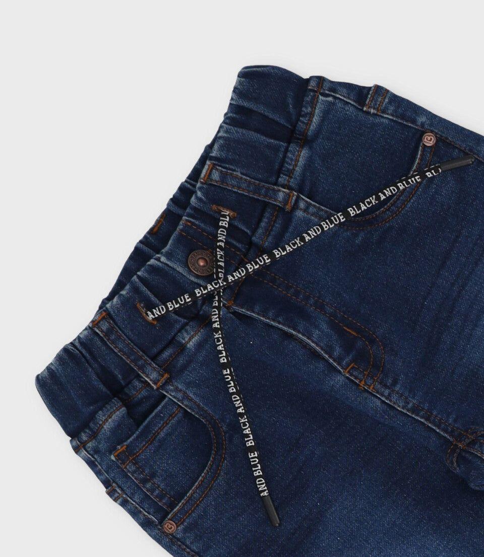 Jeans niño baggy azul Black and Blue-3