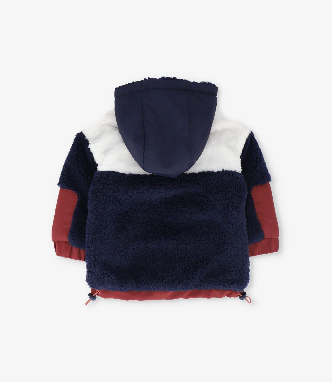 Chaqueta bebé sherpa azul marino Black and blue-1