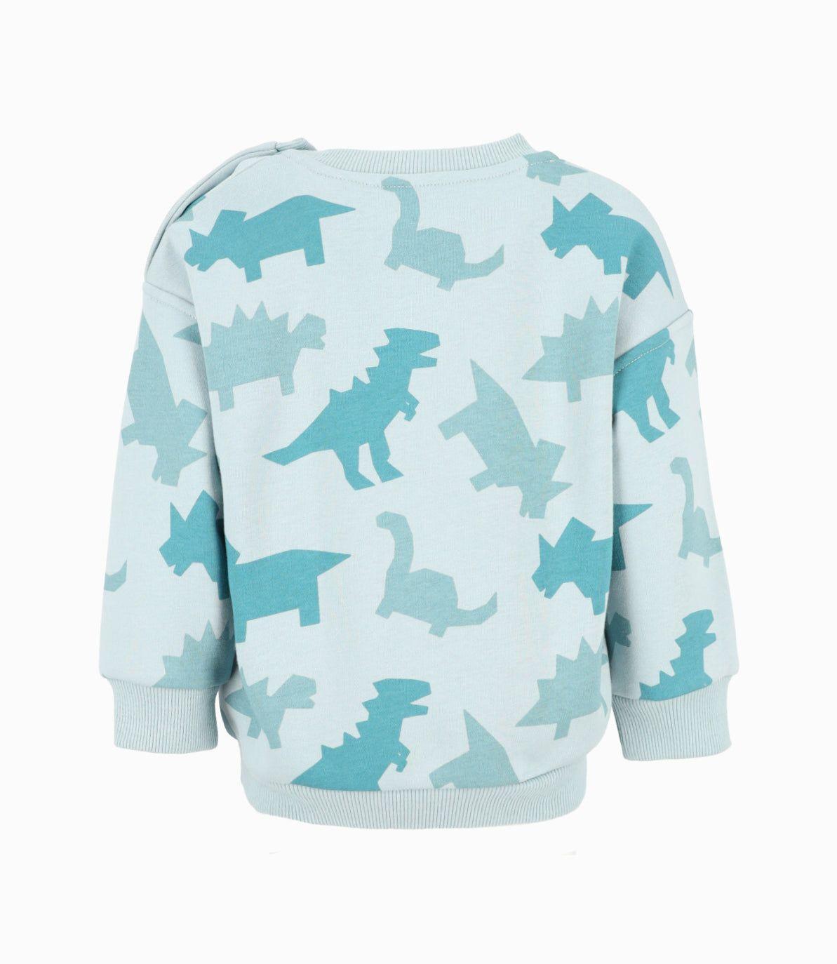 Polerón bebés con dinosaurios menta Black and Blue-1