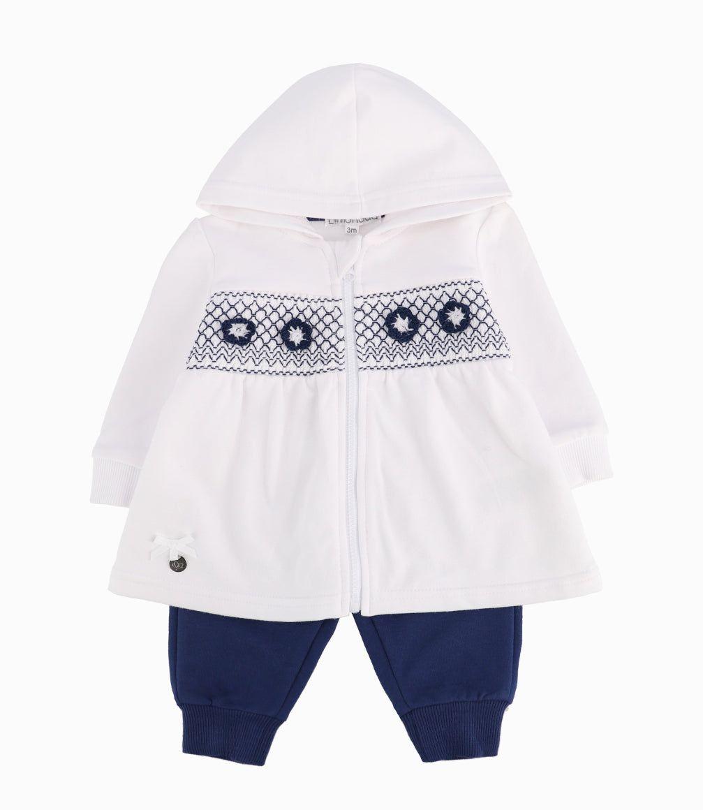 Conjunto Buzo Recién Nacida De Polerón Y Pantalón Azul Marino-0