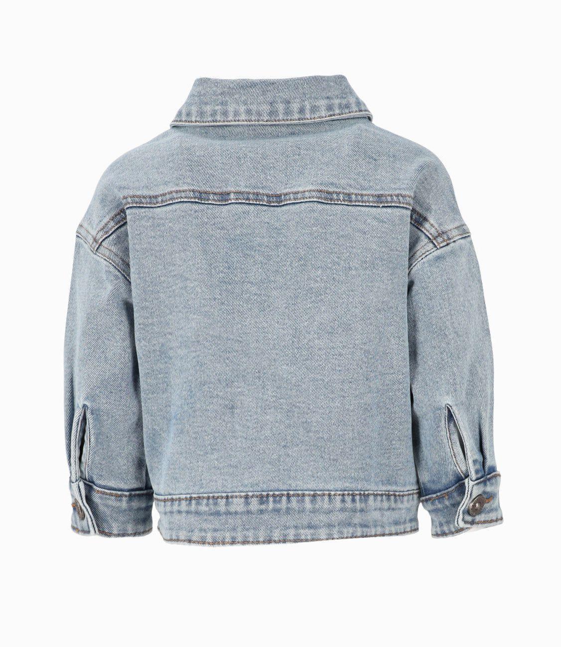 Chaqueta bebé básica Celeste Black and Blue-1