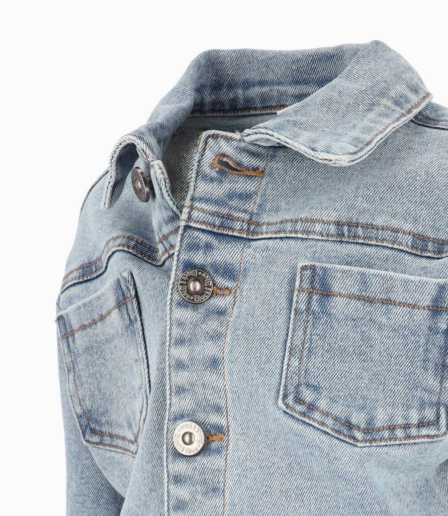 Chaqueta bebé básica Celeste Black and Blue-2