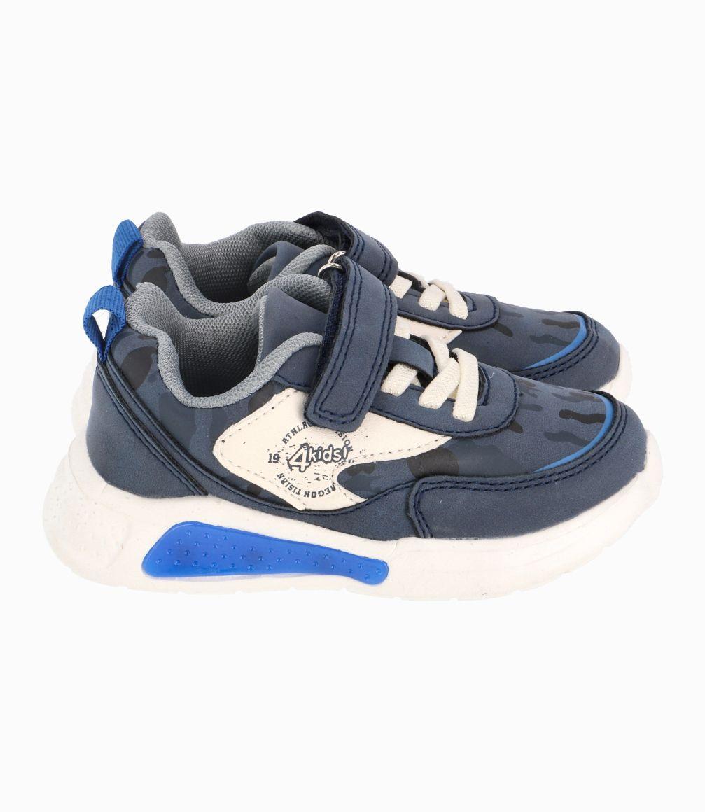 Zapatilla Suela Transparente Bebé Niño Azul Marino 4 Kids-1