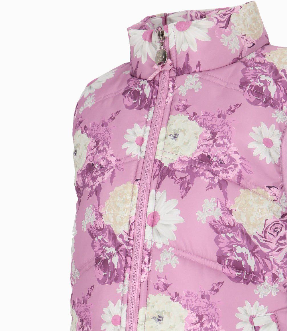 Parka niña con flores palo rosa Limonada-2