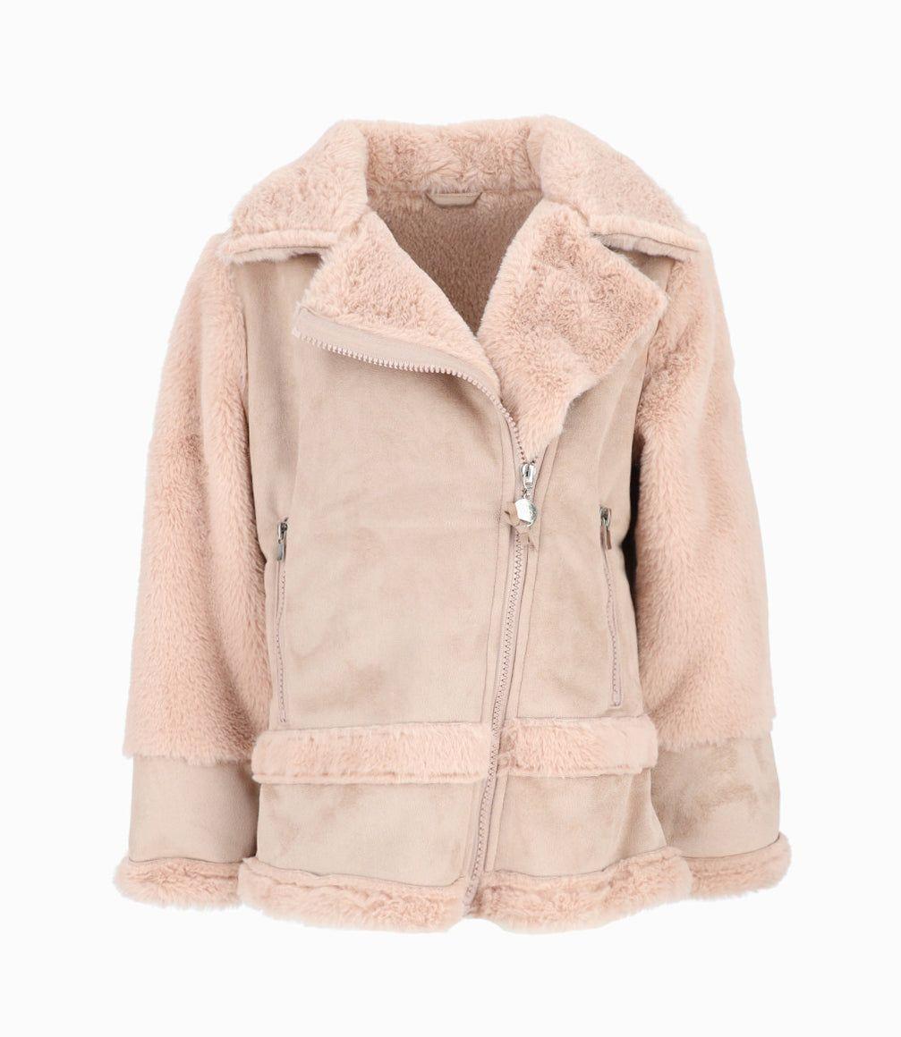 Chaqueta niña aviadora beige Limonada-0