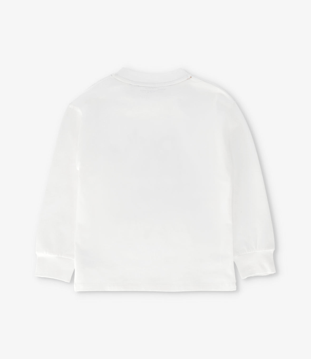 Polera manga larga niño rock & roll blanco 4 Kids-1