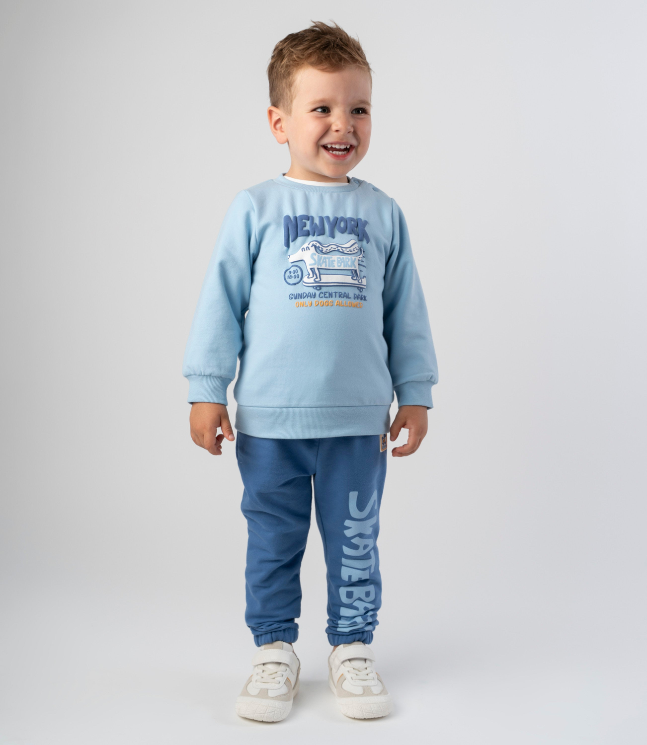 Buzo bebé skate celeste 4 Kids-0