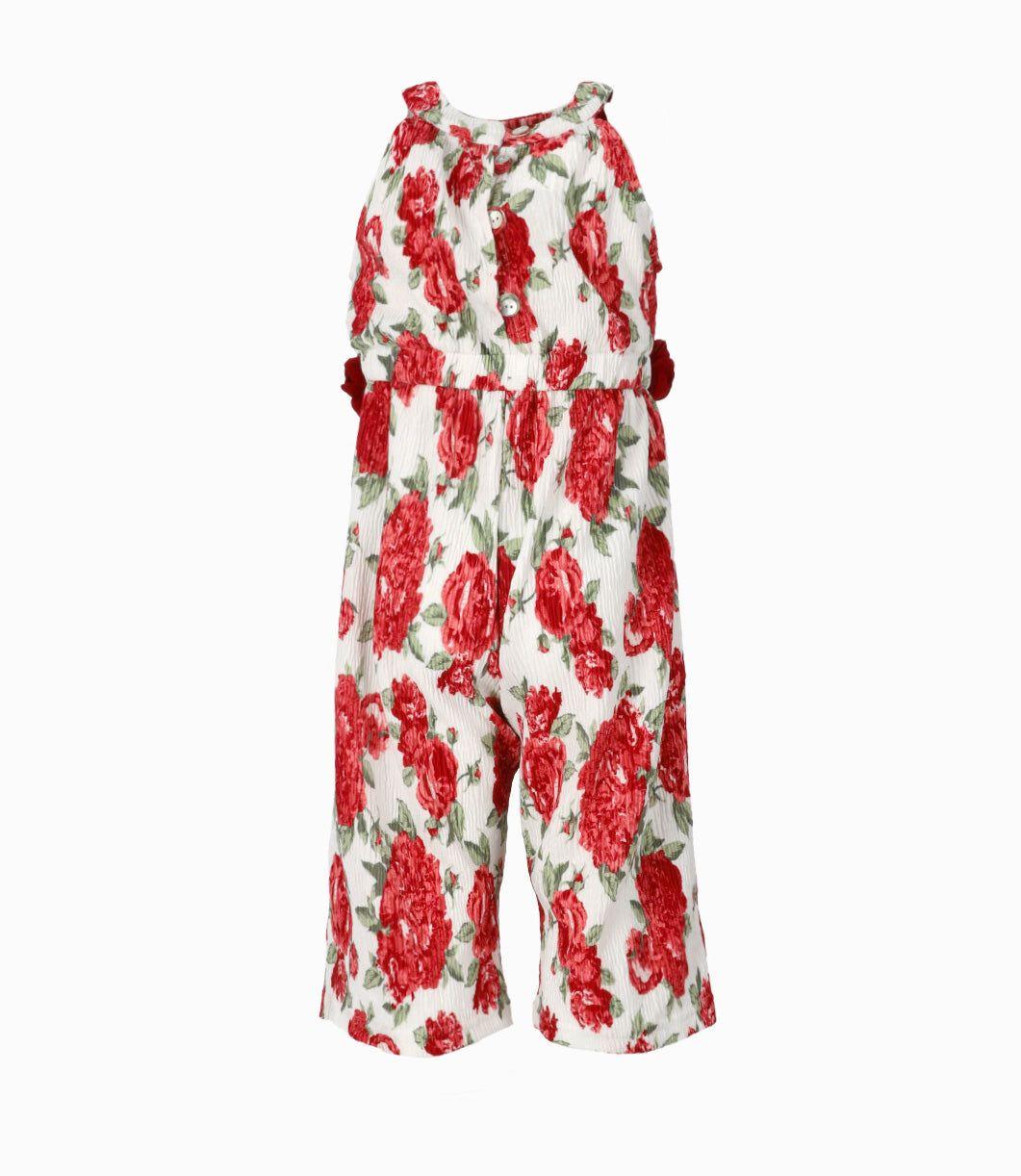 Enterito bebé con cuello halter rojo Limonada-1