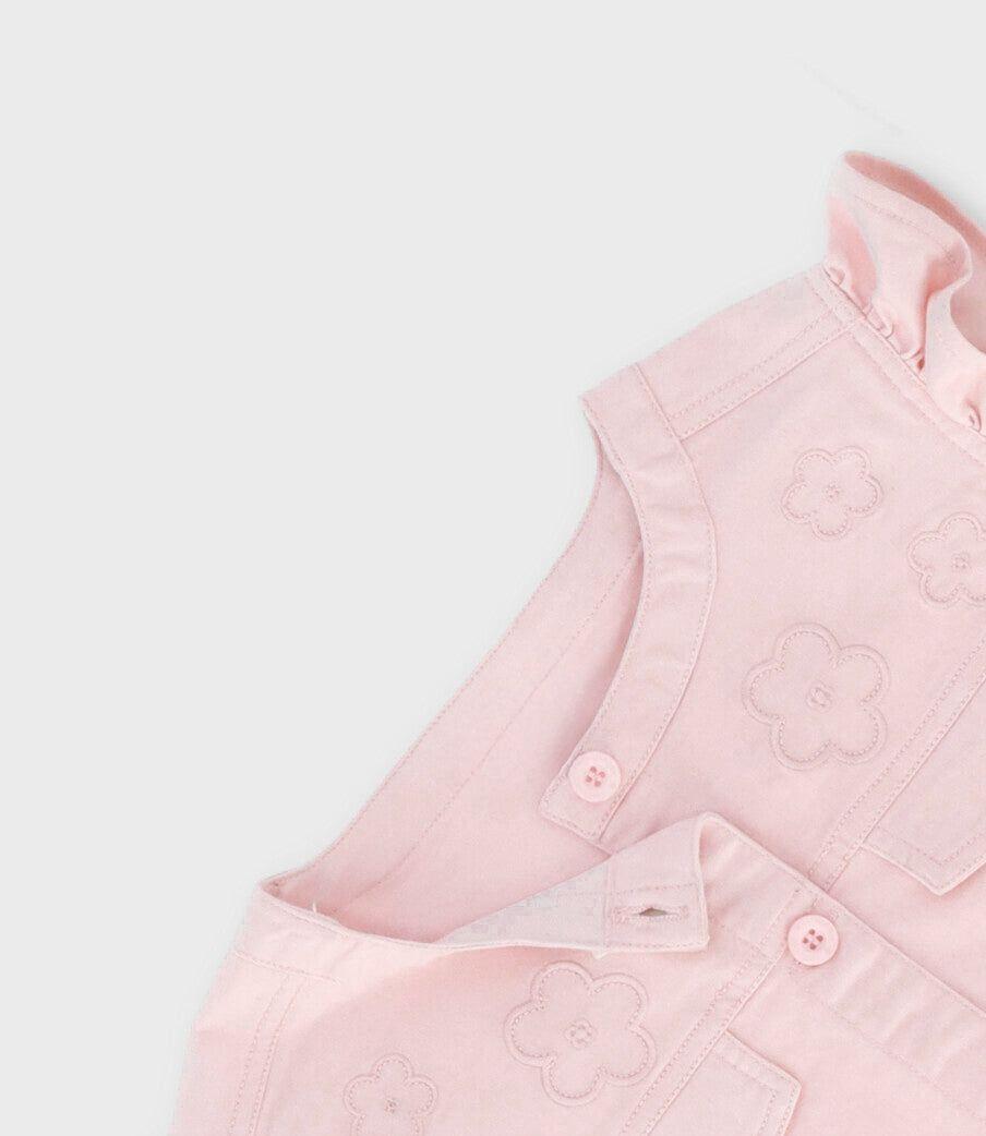 Chaqueta niña sin mangas rosado Limonada-3