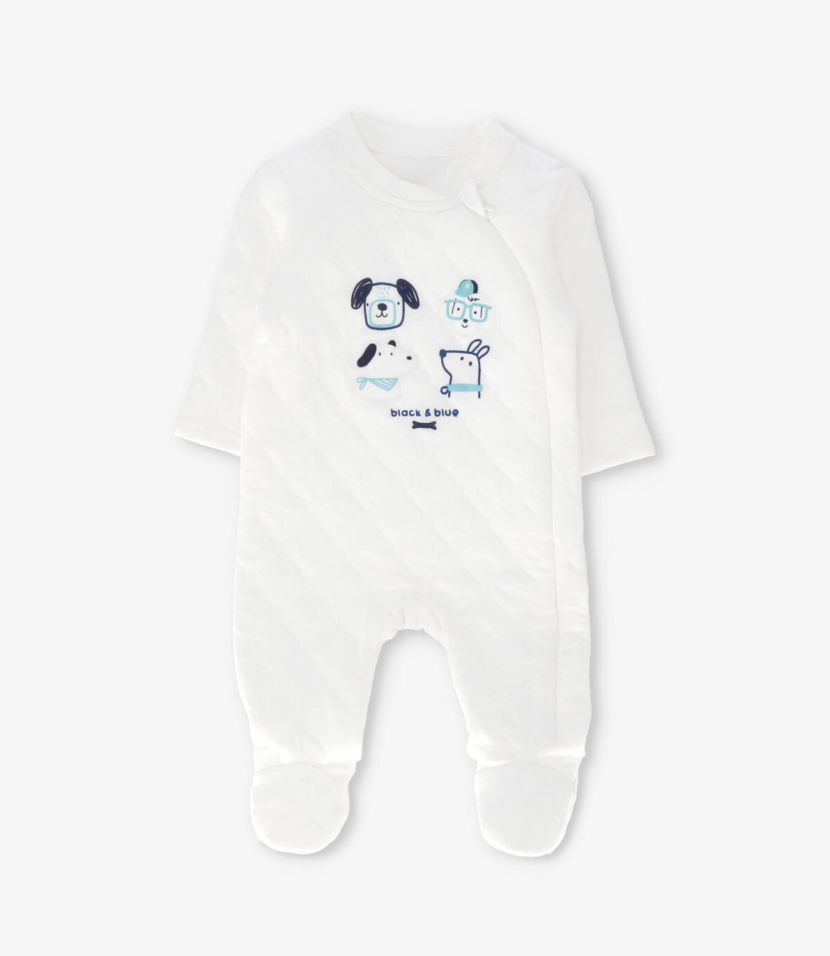 Enterito recién nacido con perritos crudo Black and Blue-1