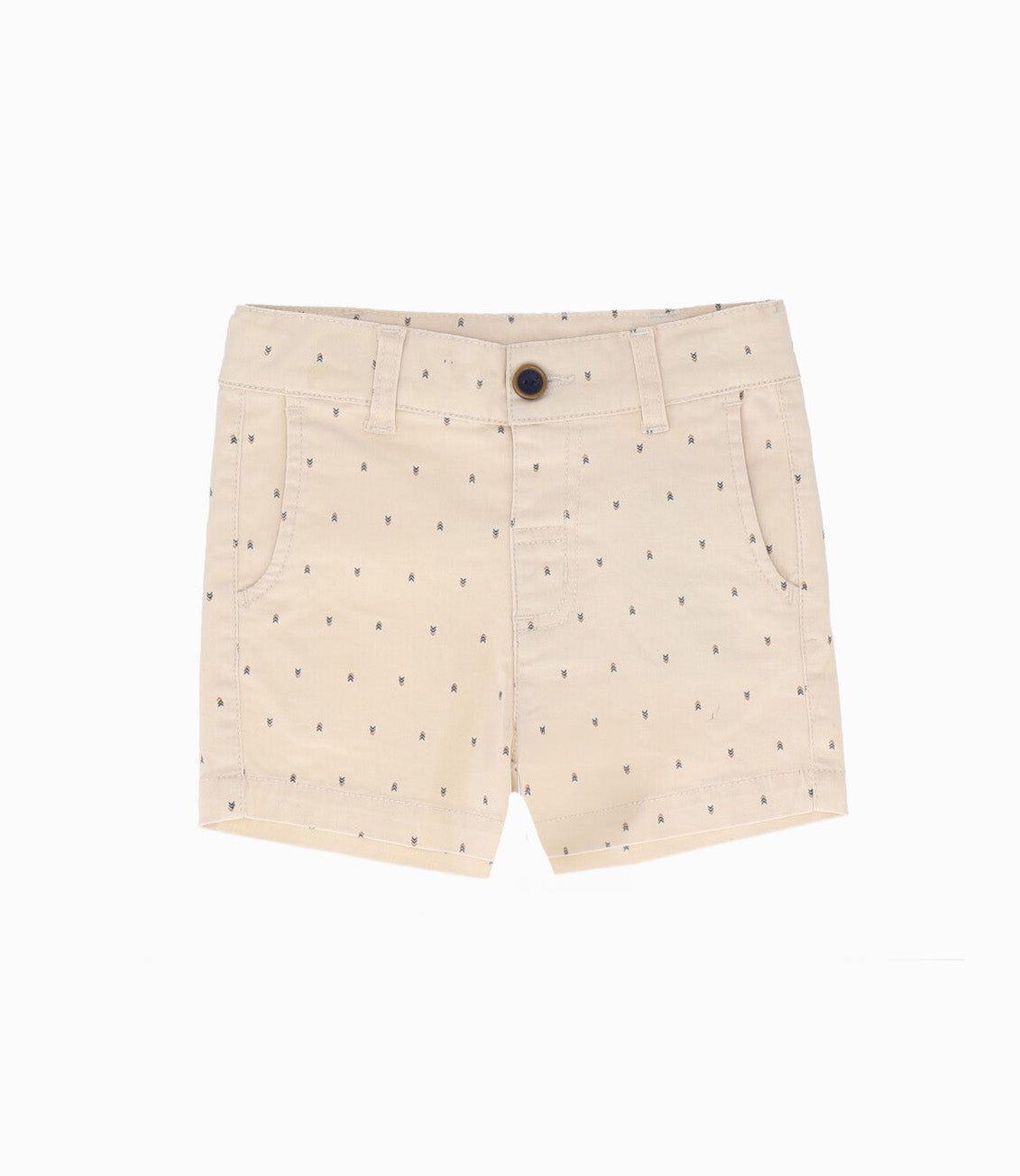 Bermuda bebé con estampado beige Black and Blue-0