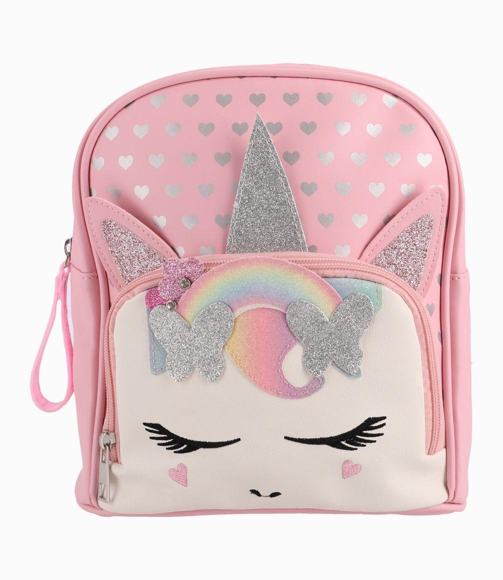 Mochila Niña Con Unicornio Y Corazones Limonada Varios-0