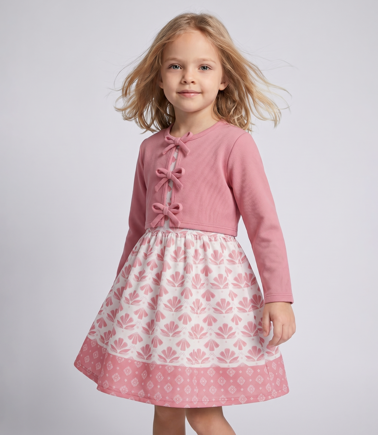 Vestido bebé  L12131270278 coral Limonada-0