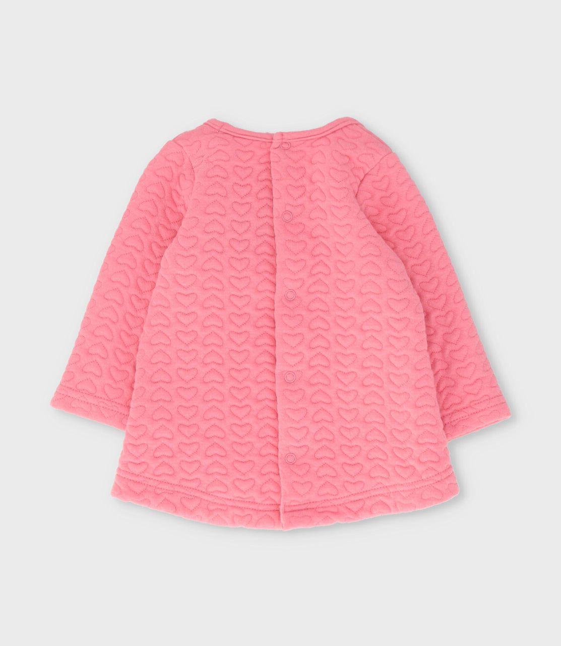 Conjunto recién nacida con ciervo y corazones coral Limonada-2