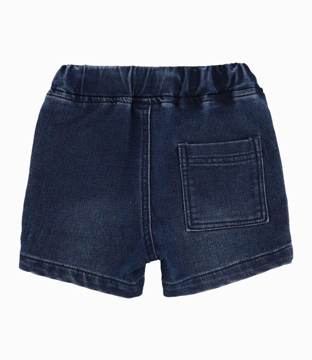 Bermuda Bebé De Denim Azul Marino-3
