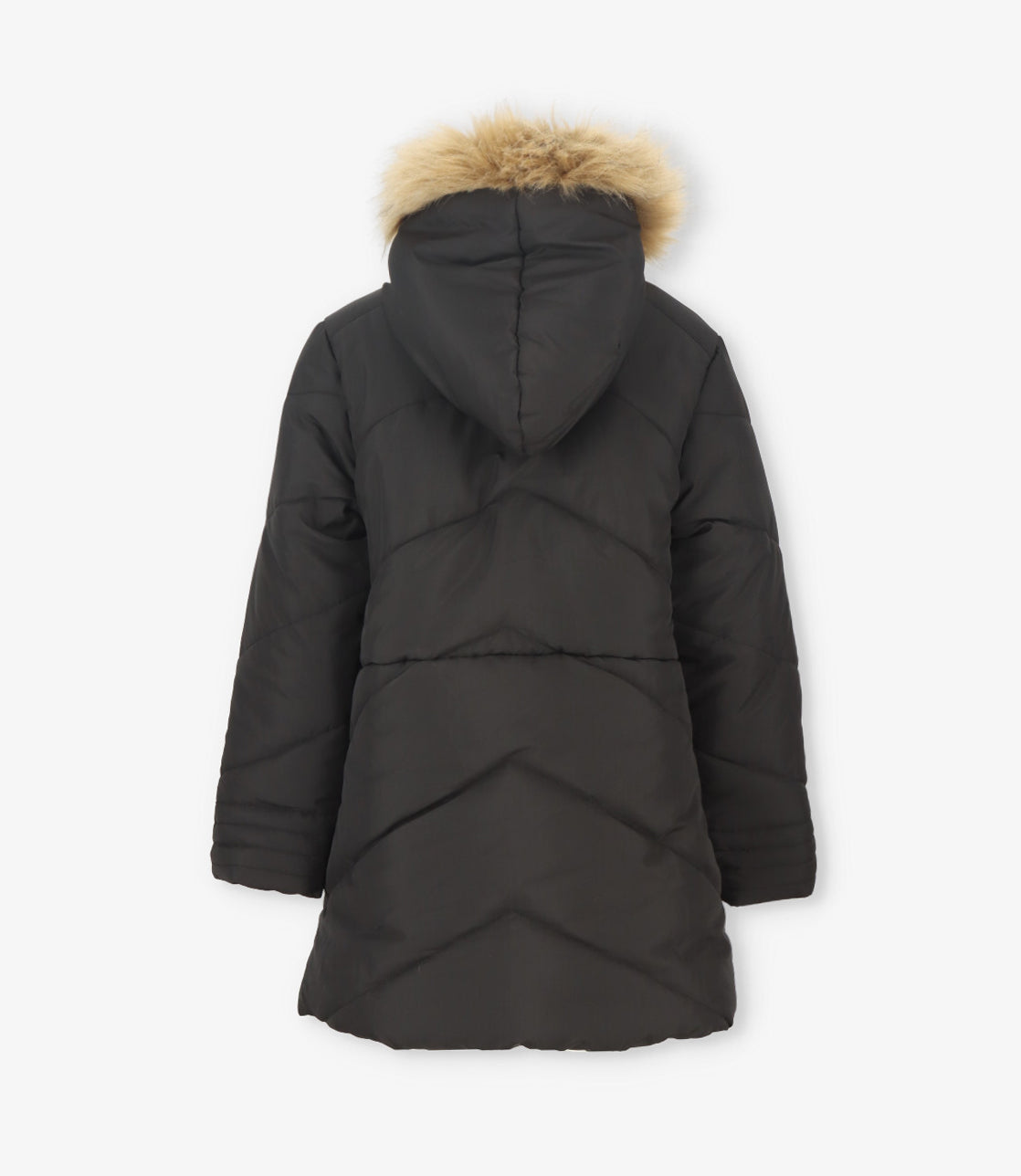 Parka niña engomada negro Limonada-2