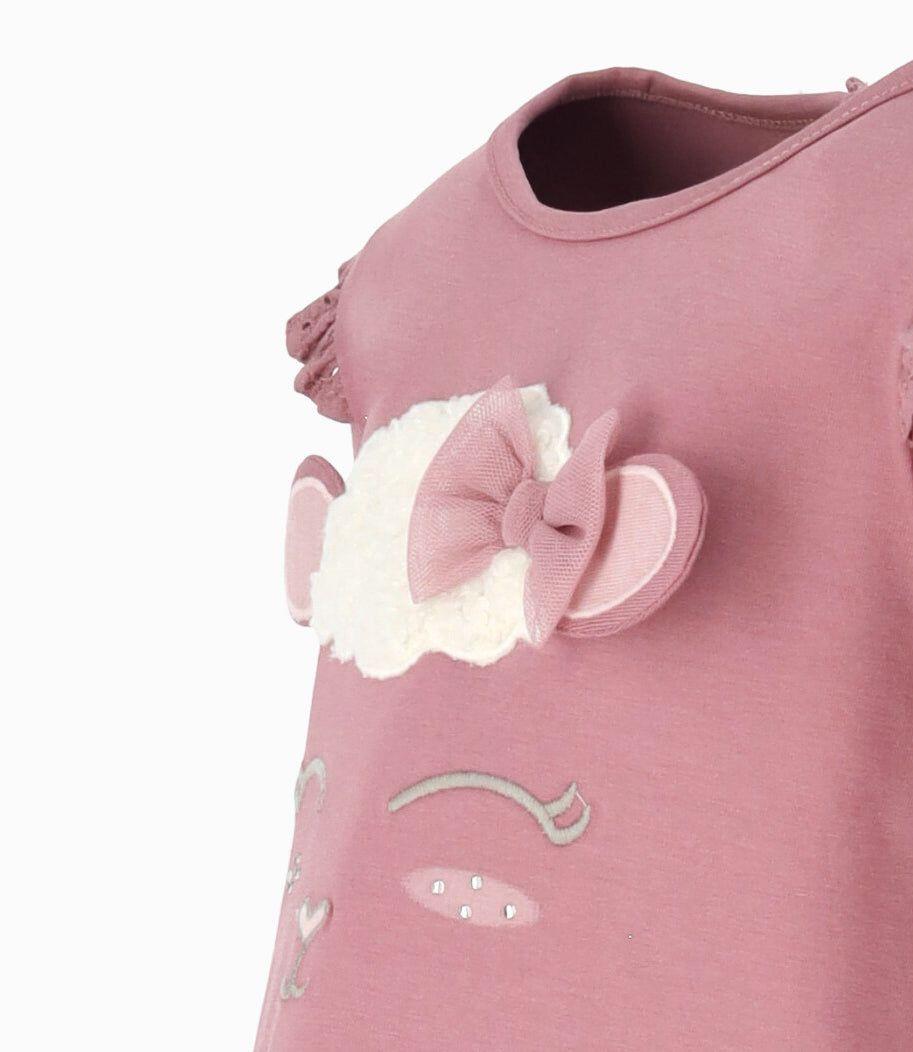 Polera bebés con vuelos burdeo Limonada-2