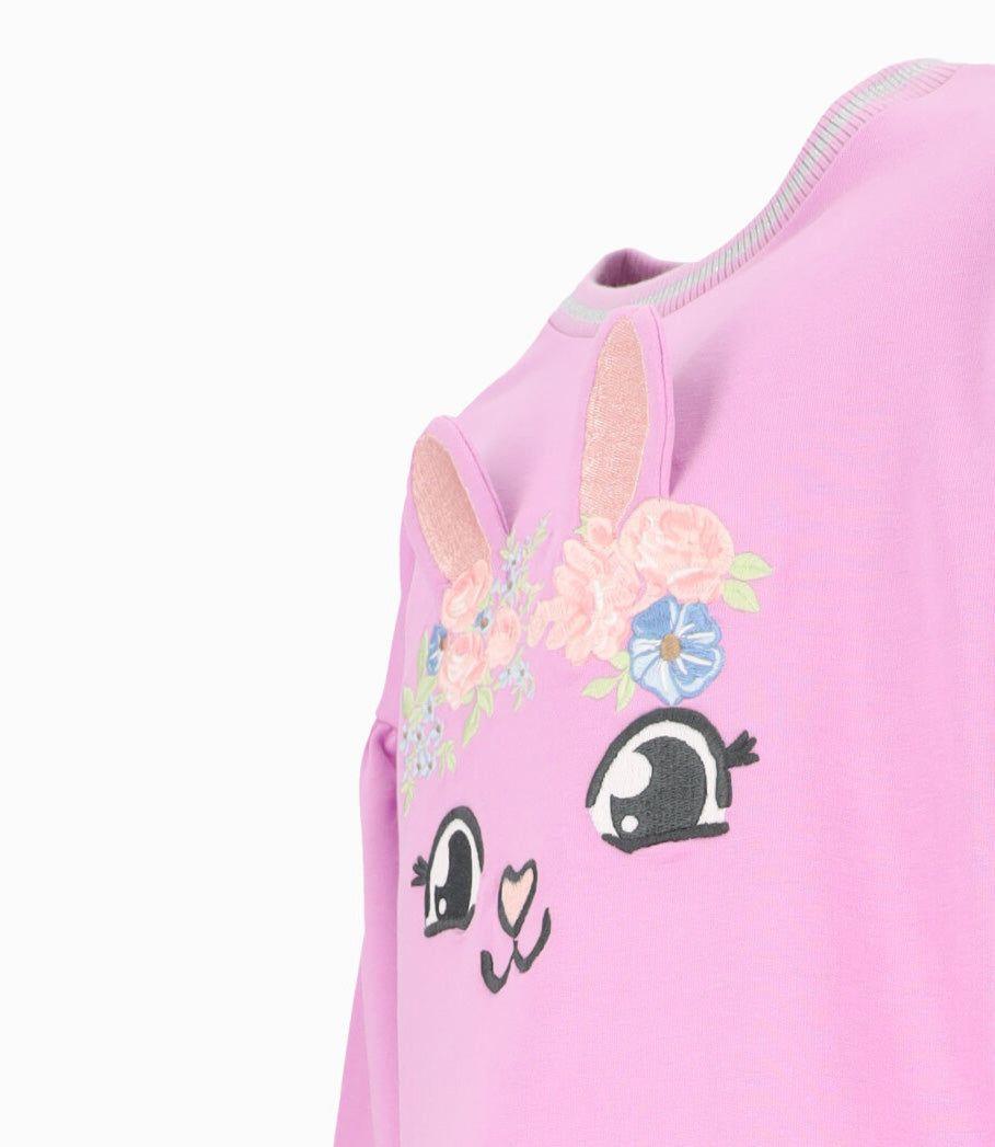 Polerón niña con conejo Morado LIMONADA-2