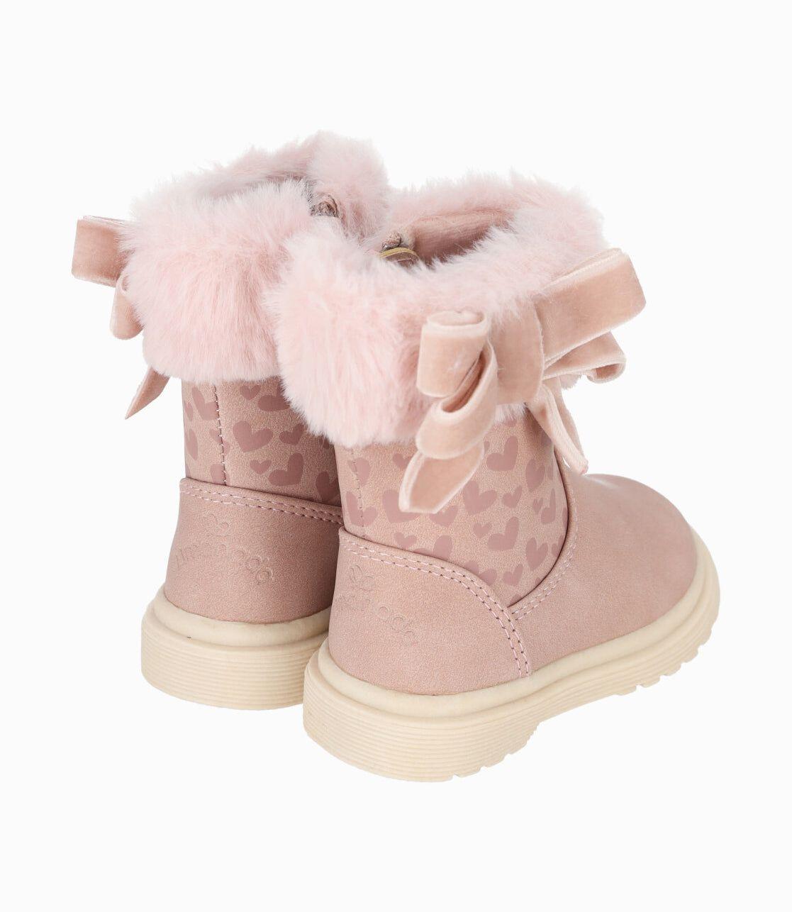 Bota bebés con corazones rosado Limonada-2