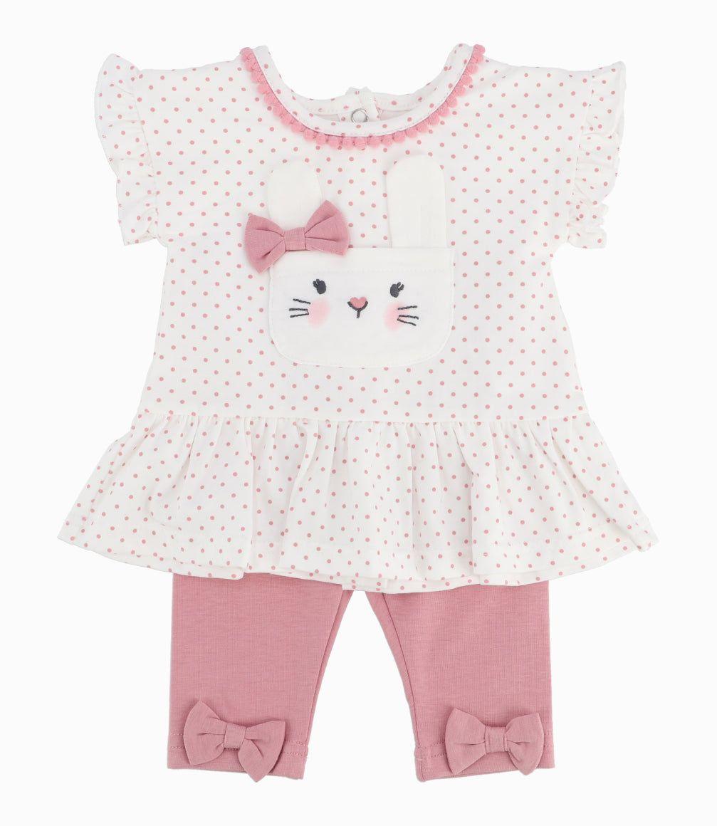 Conjunto Recién Nacida De Polera Y Calzas-8