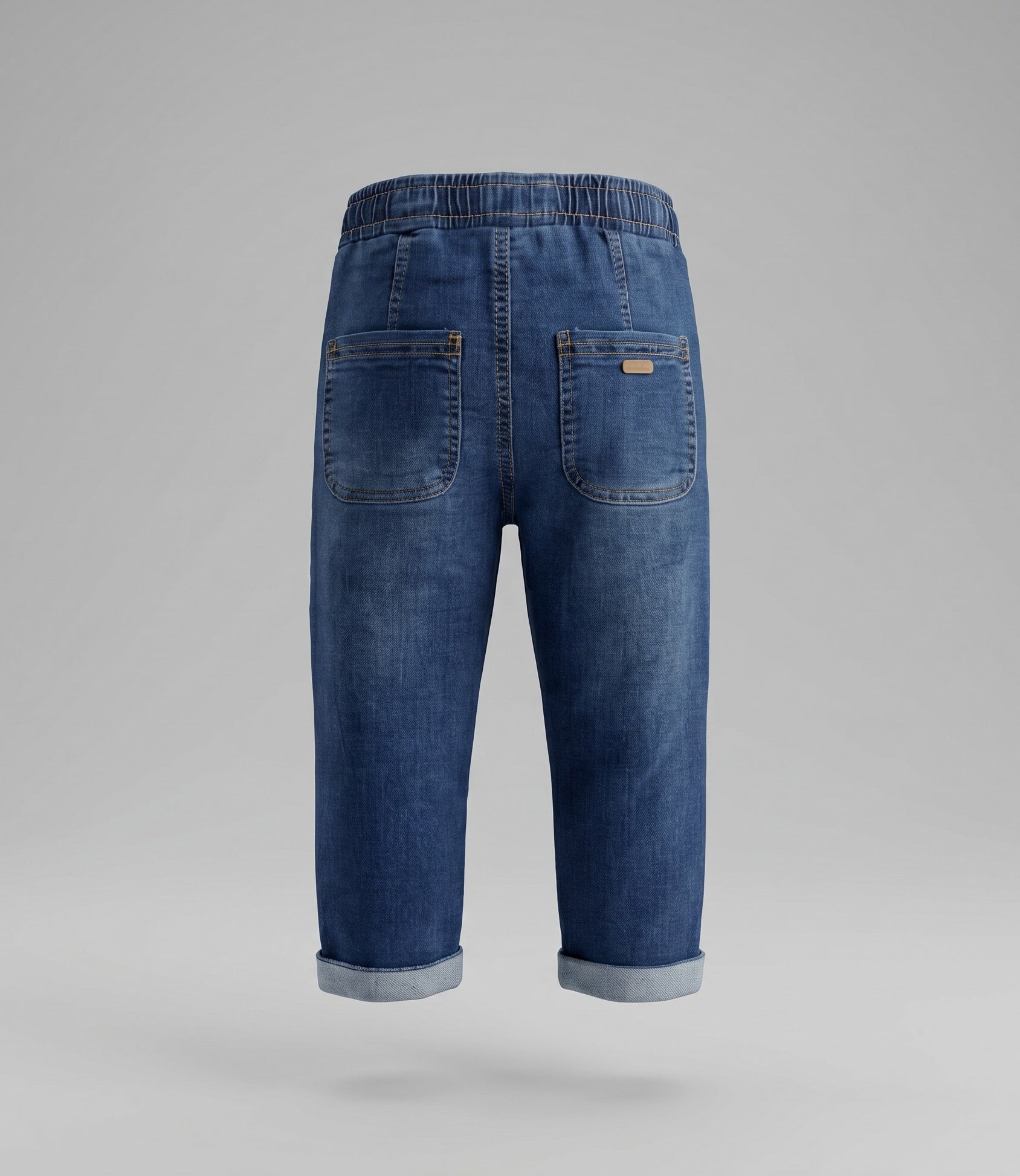 Jeans bebé baggy B12111270209 denim azul Black and blue-1