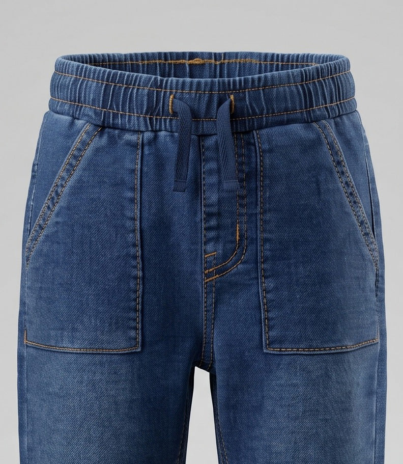 Jeans bebé baggy B12111270209 denim azul Black and blue-2
