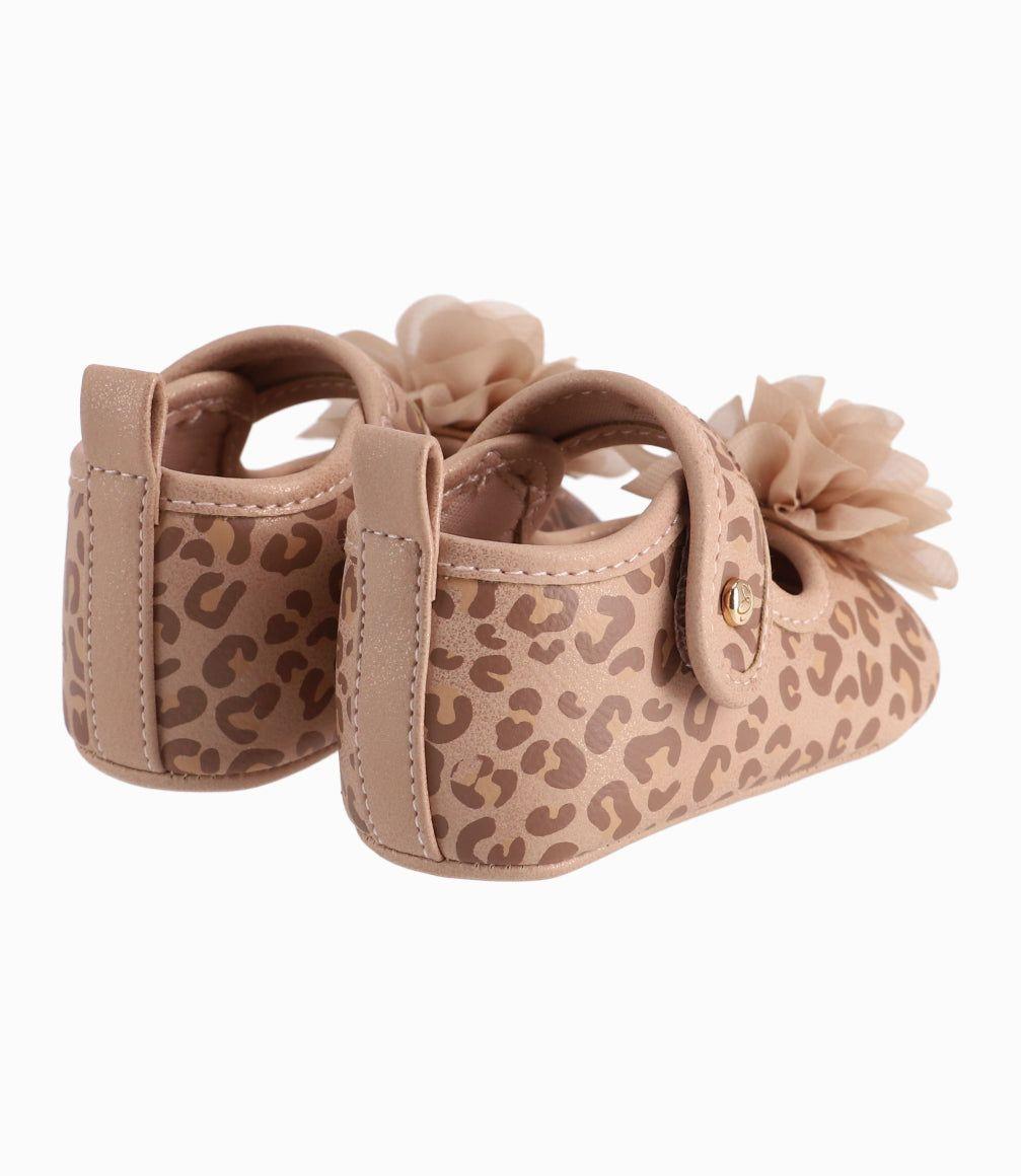 Bailarina Recién Nacida Animal Print Limonada Dorado-5