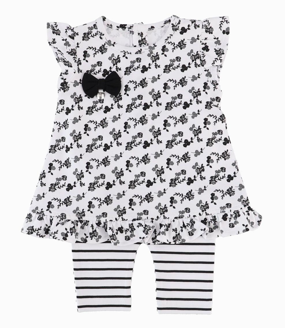 Conjunto Recién Nacida De Polera Y Calzas-8