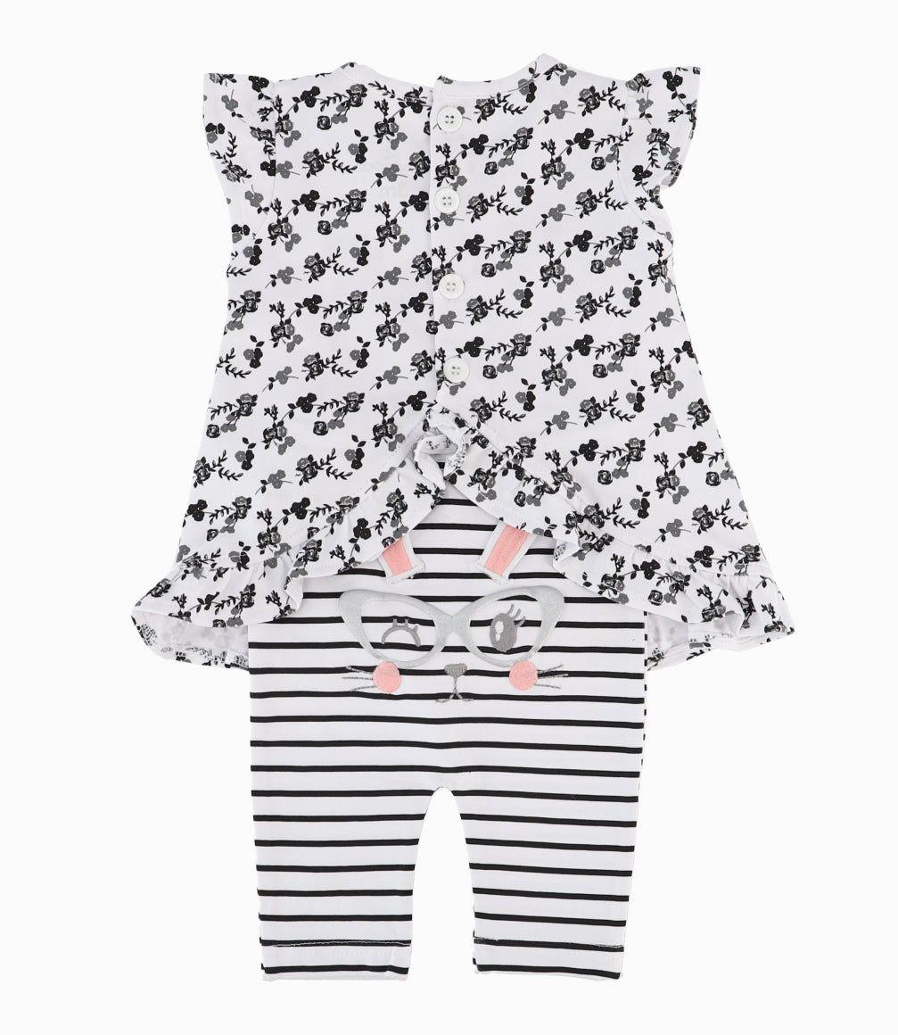 Conjunto Recién Nacida De Polera Y Calzas-9