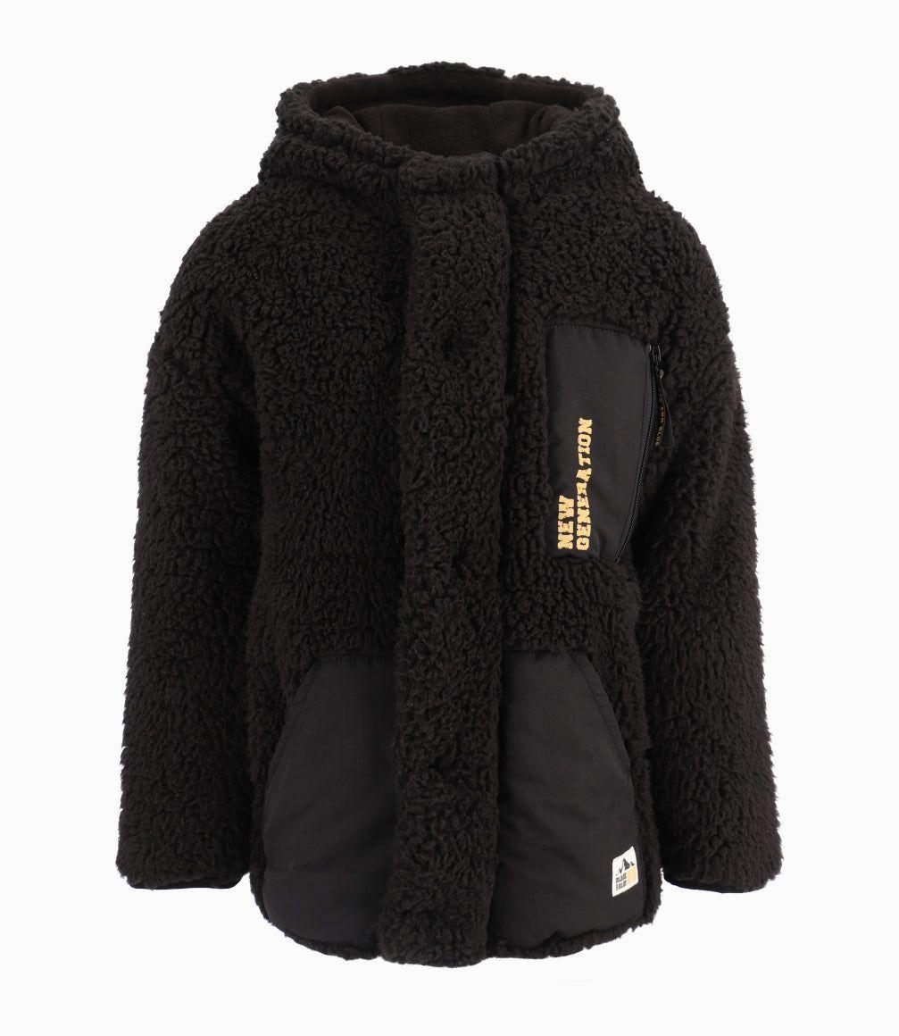 Polerón niño de polar negro Black and Blue-1