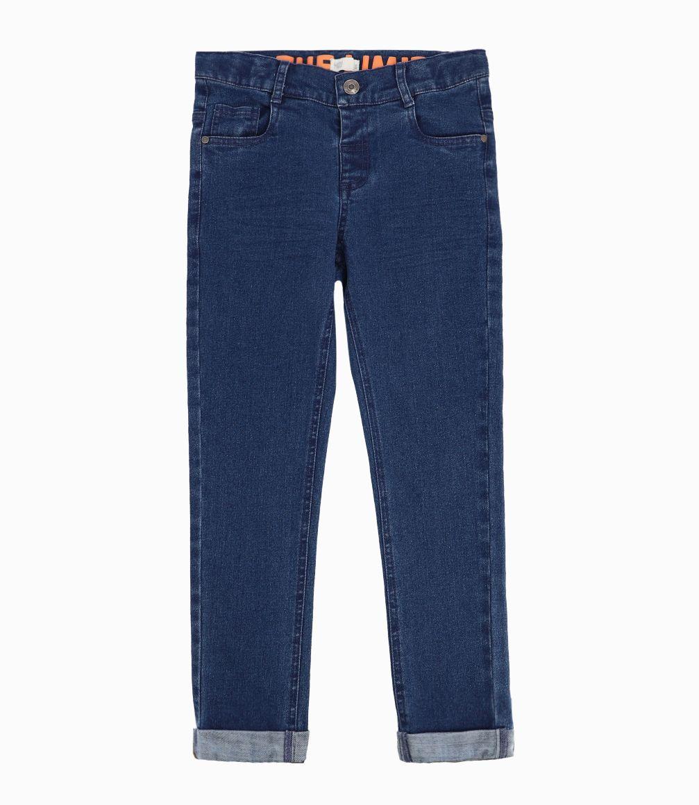 Jeans Niño Básico Denim Azul-0