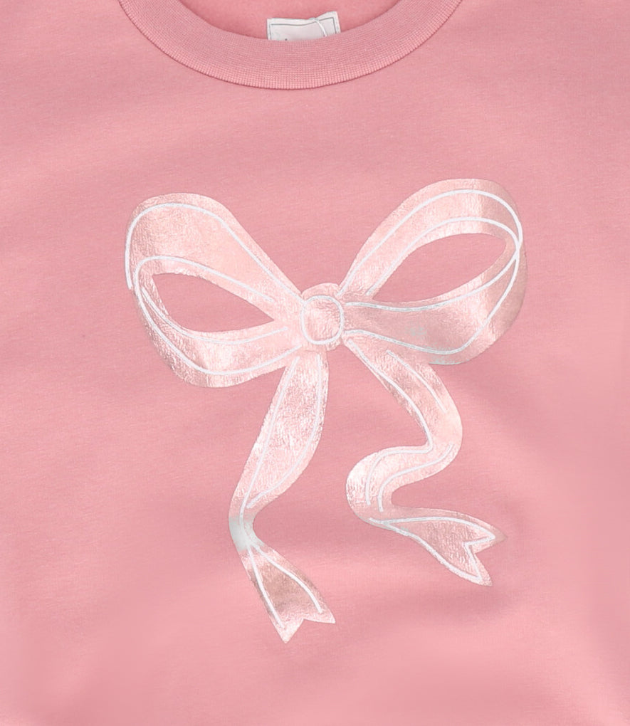 Polerón niña con lazo rosado 4 Kids-2