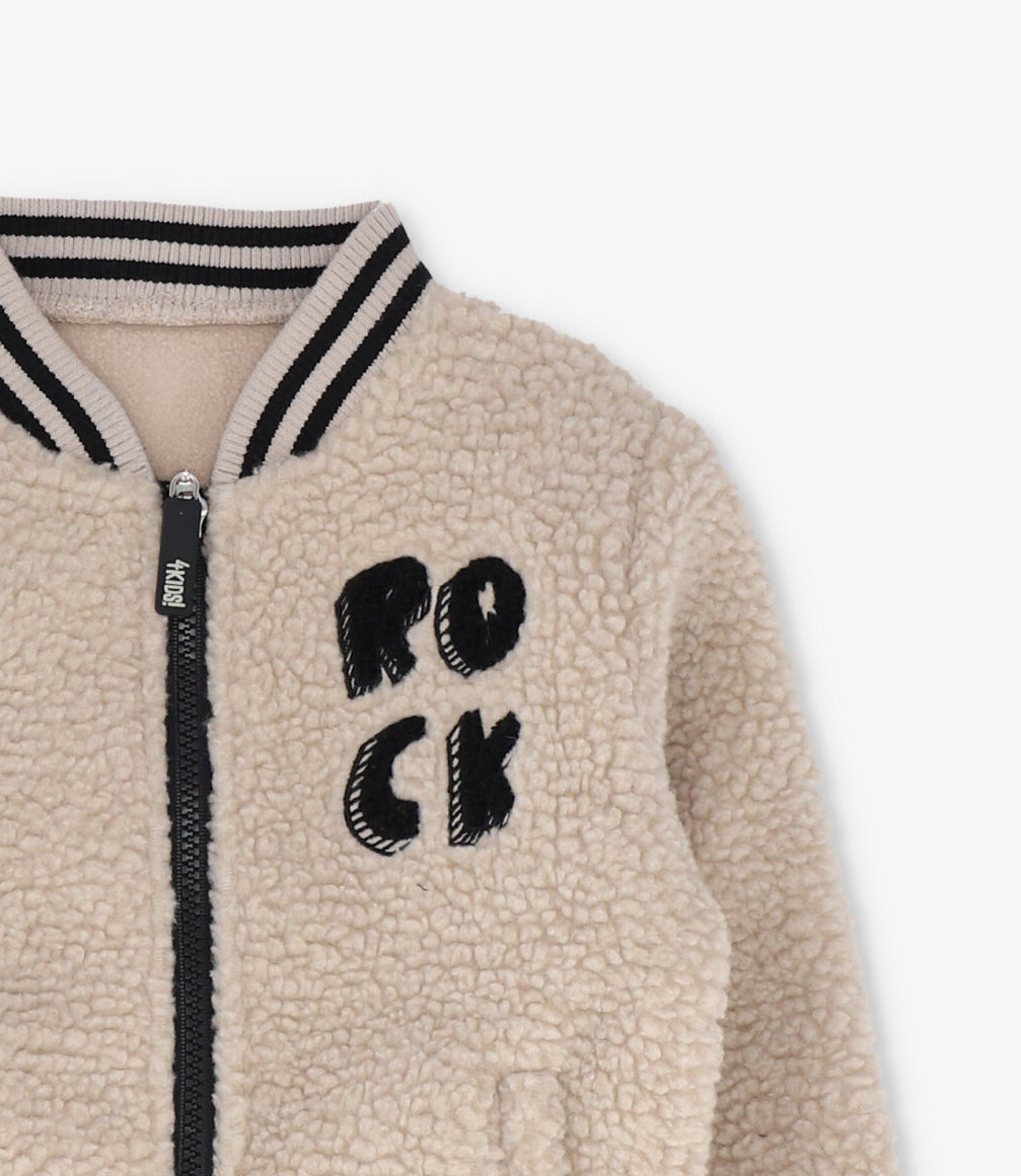 Chaqueta bebé bomber beige 4 Kids-3