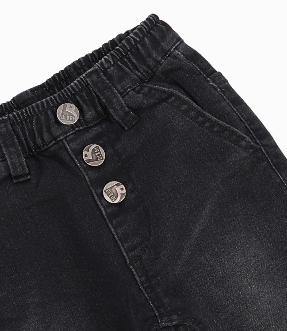 Jeans Bebé Niño Básicos Denim Negro-2