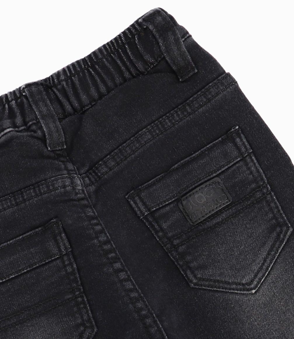 Jeans Bebé Niño Básicos Denim Negro-3