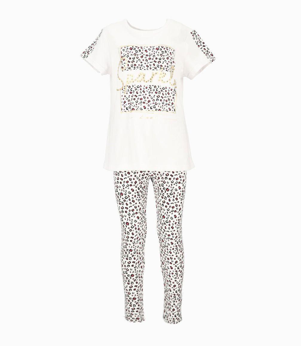 Conjunto niña sparkle blanco Limonada-0