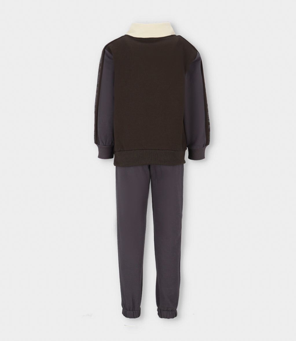 Buzo niño medio cierre negro 4 Kids-2