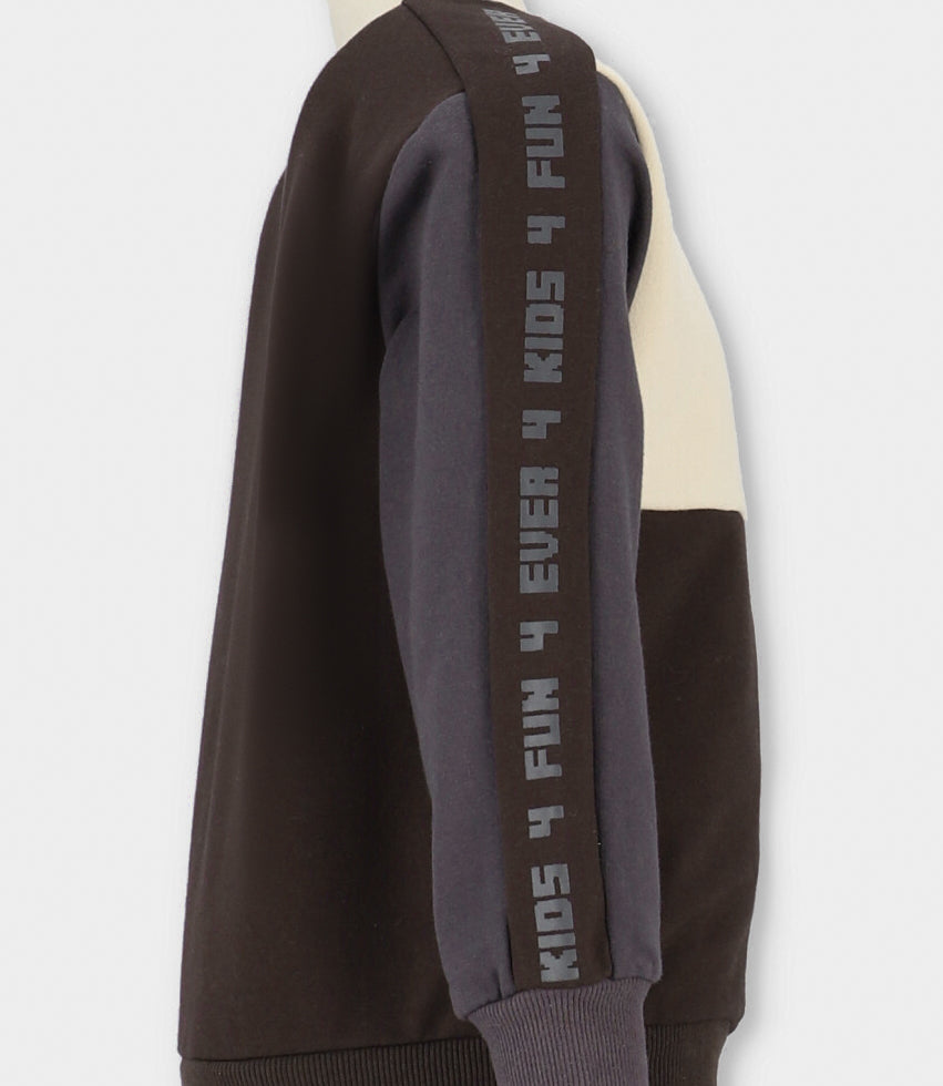 Buzo niño medio cierre negro 4 Kids-3