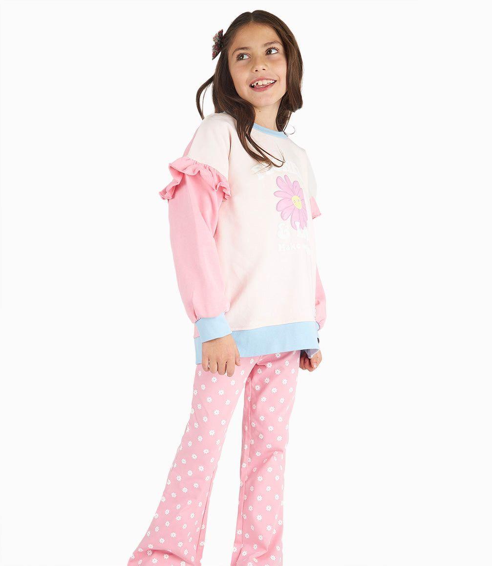 Conjunto Niña Estampado Rosado 4 Kids-0