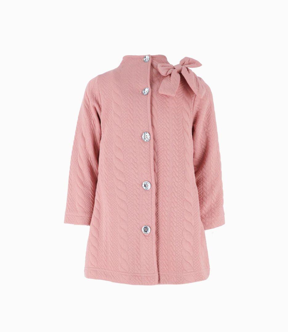 Conjunto niña de abrigo y vestido palo rosa Limonada-6