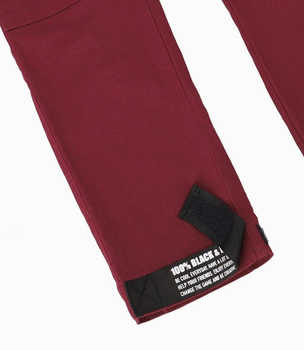 Pantalón Niño Cargo Black and Blue Burdeo-1