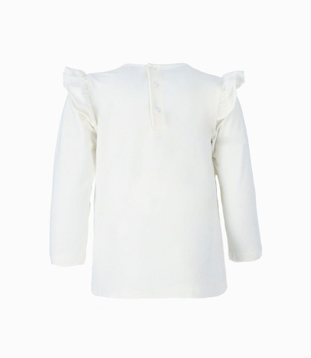 Polera bebé con vuelos blanco Limonada-1