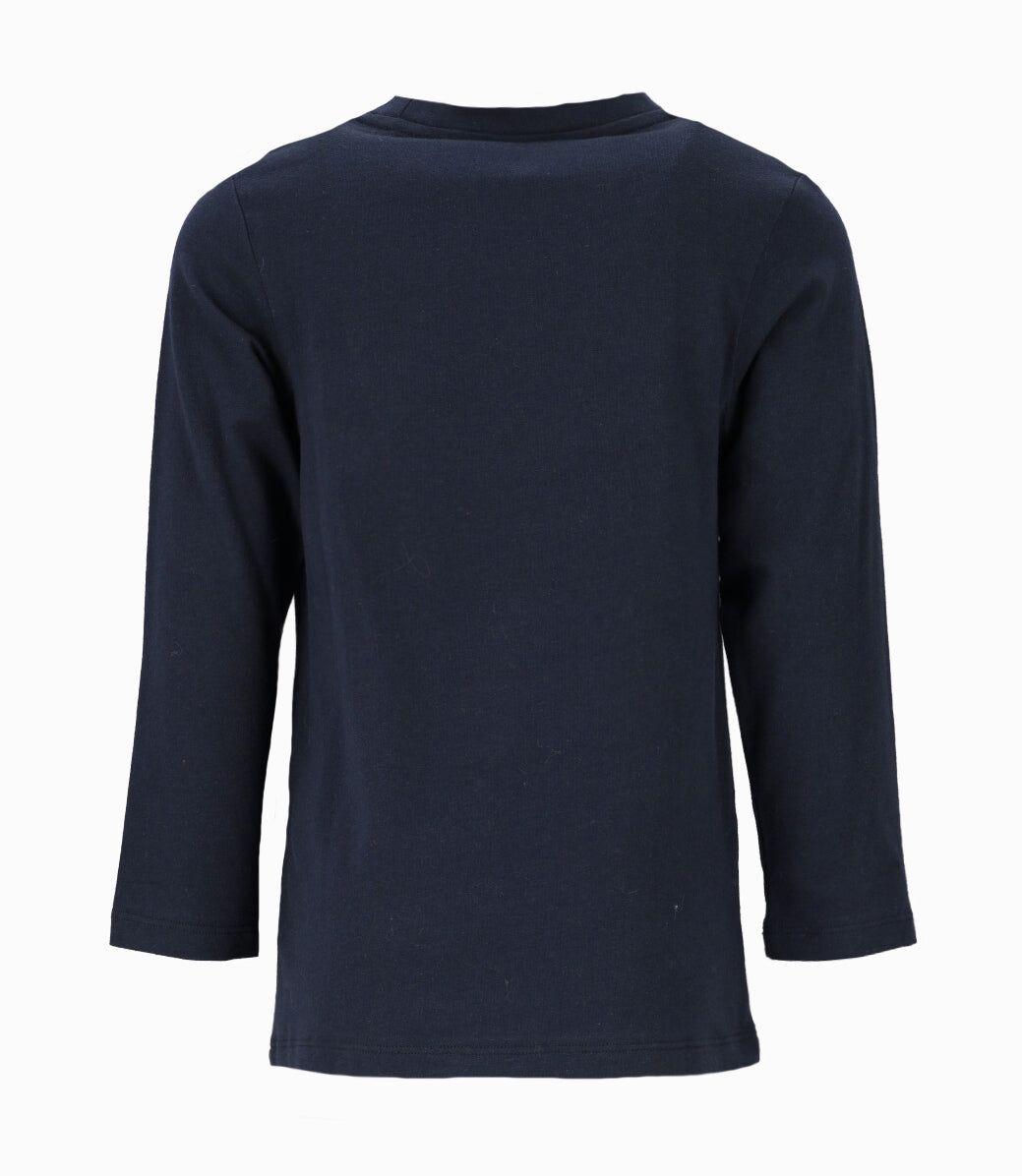 Polera niño con diseño azul marino Black and Blue-1