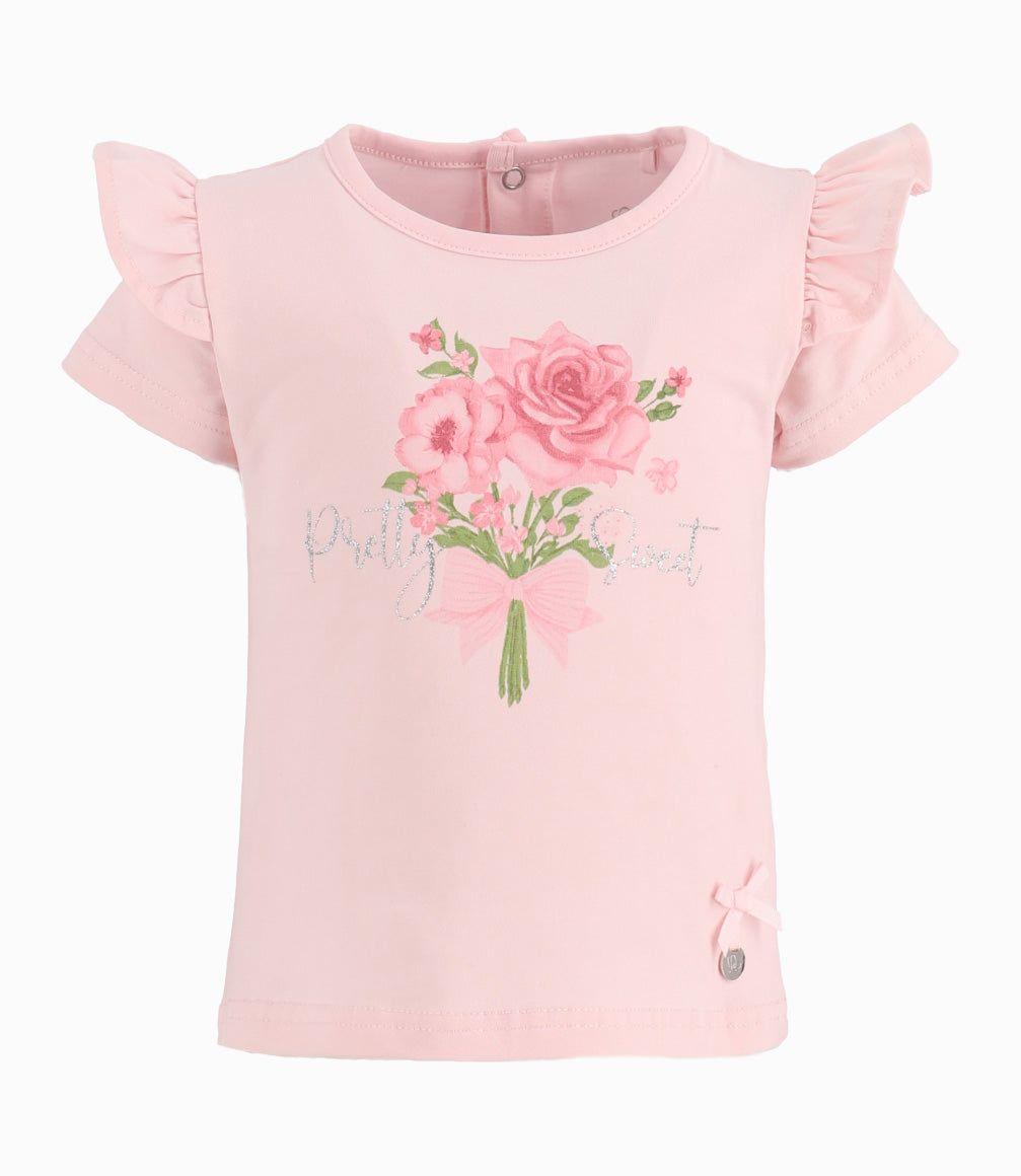 Polera Bebé Con Vuelos Palo Rosa-0