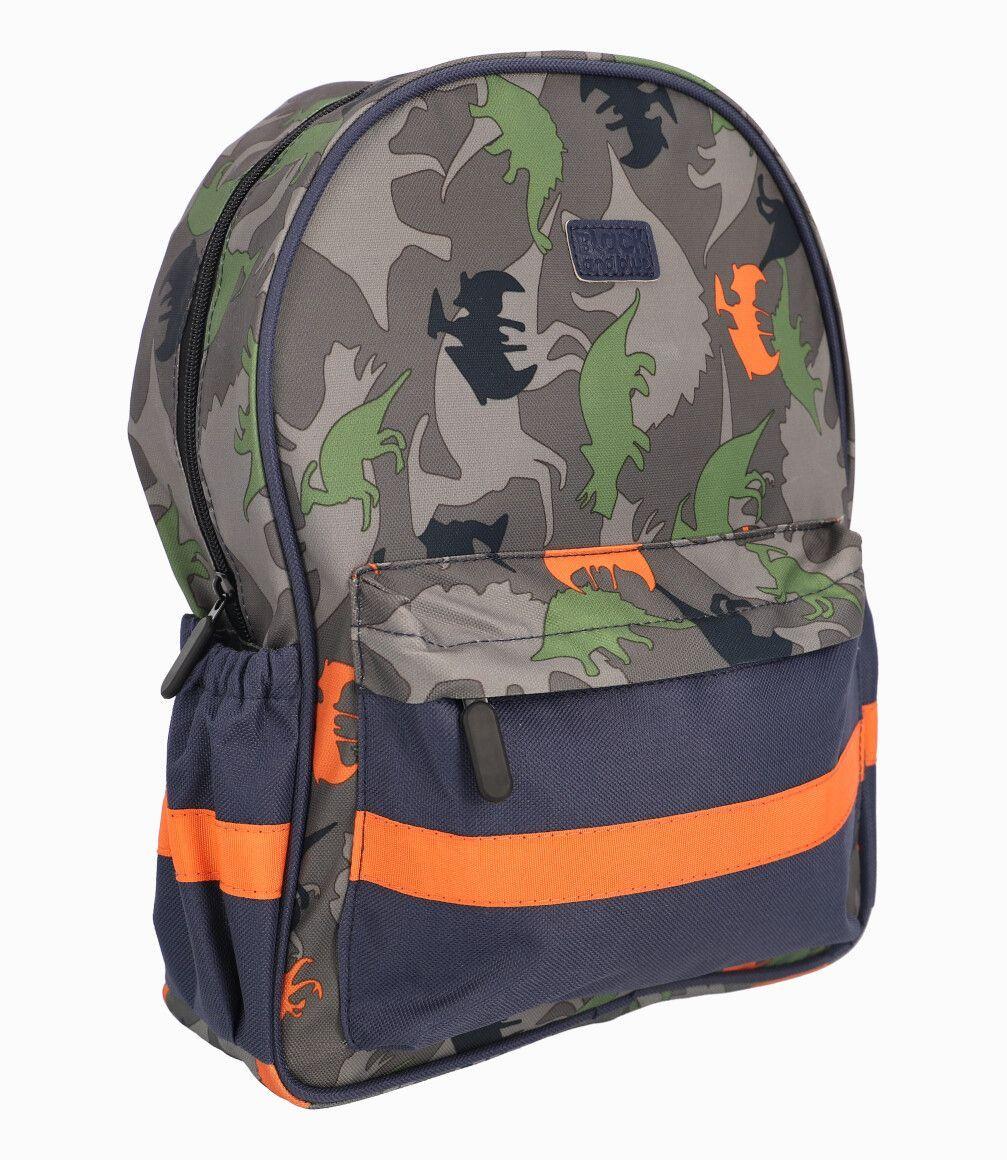 Mochila Estampado Militar Niño Azul Piedra Black and Blue-0