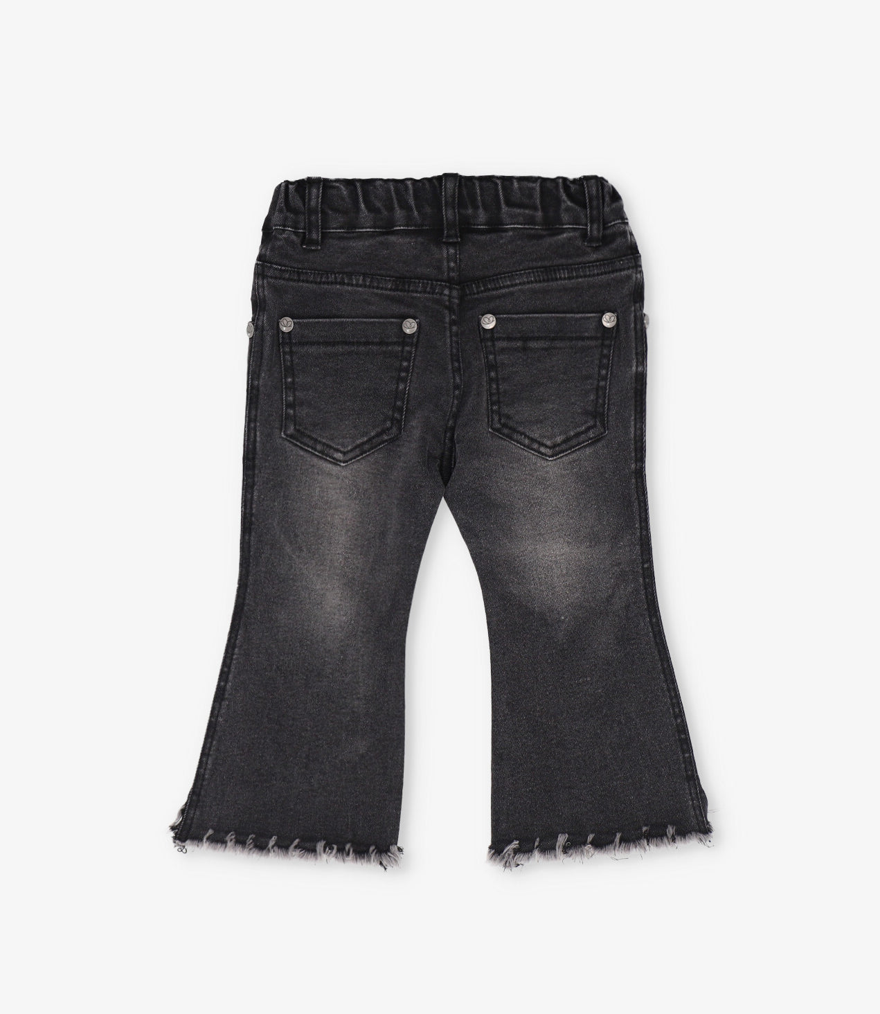 Jeans bebé con flores denim gris Limonada-1